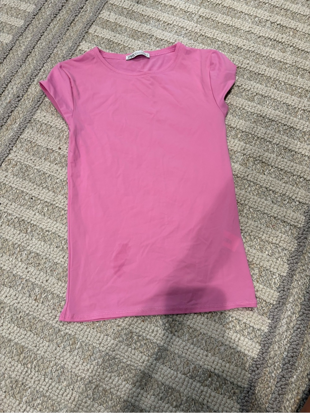 Zara Dry-Fit Bright Pink Short Sleeve Tee